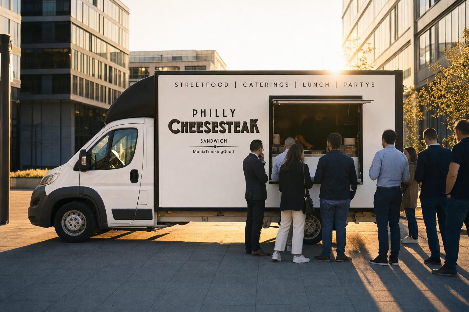 Corporate Catering goldene Stunde — Foodtruck Catering München