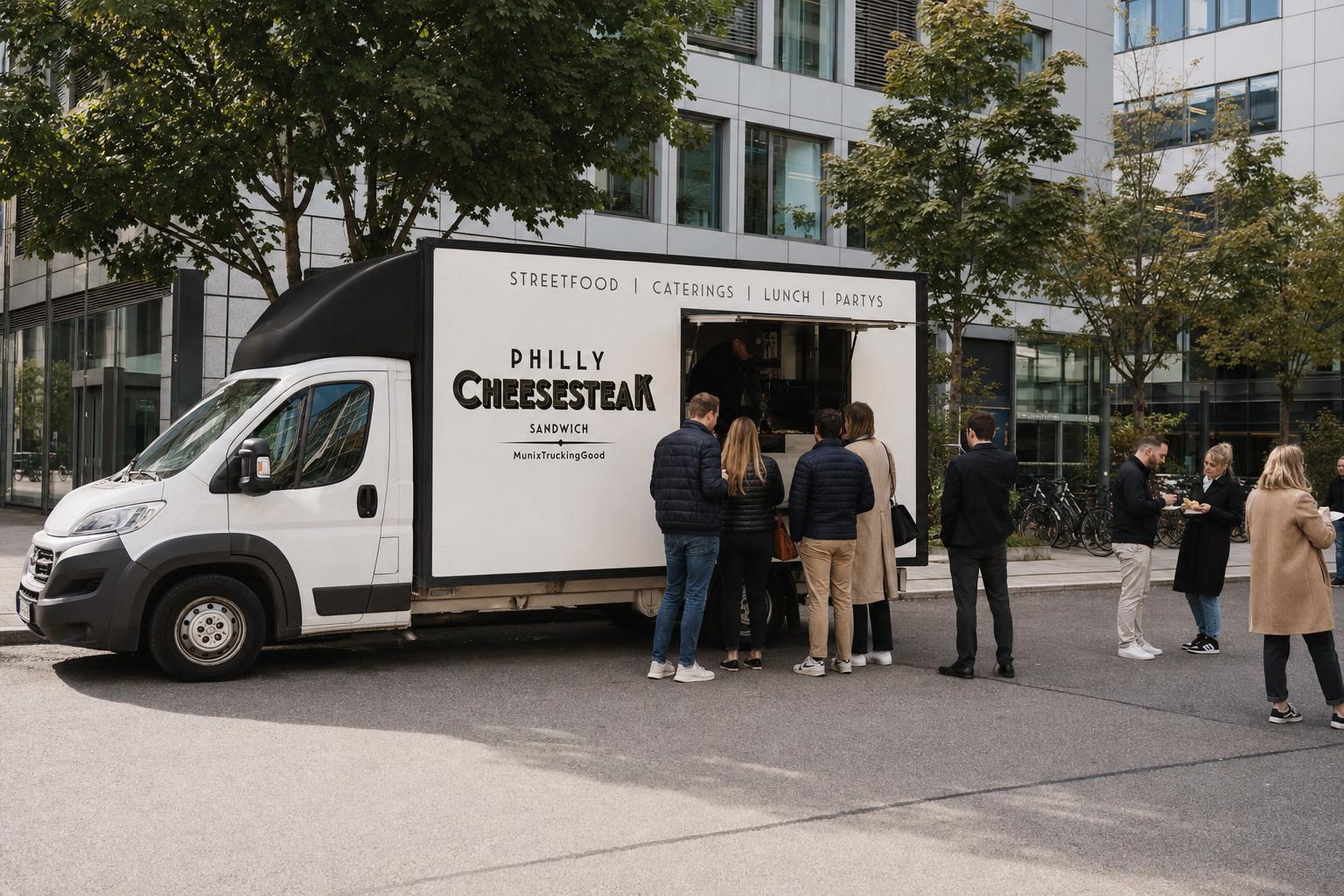 Ausgabefenster Foodtruck Catering München