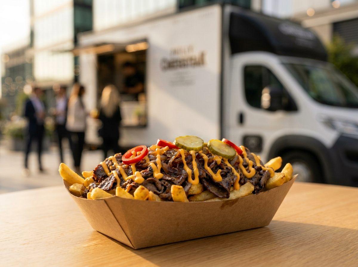 Cheesesteak Loaded Fries — Philly Cheesesteak Foodtruck Catering München